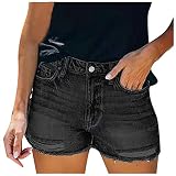 Algopix Similar Product 5 - WYBAXZ Womens Frayed Denim Shorts Sexy