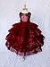 Algopix Similar Product 20 - Rustic Burgundy Mini Sequence Lace Hem