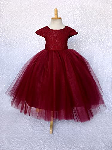 Algopix Similar Product 8 - VBack Burgundy French Lace 3 Layer