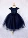 Algopix Similar Product 1 - Cap Sleeve Blush Navy French Lace Bow 3