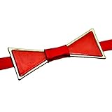 Algopix Similar Product 20 - Red Bow Tie  Czech Glass with Platinum