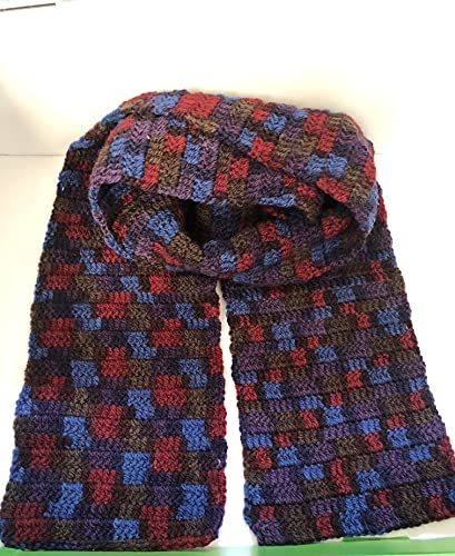 Algopix Similar Product 12 - Unisex Multi Color Crochet Scarf