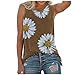 Algopix Similar Product 2 - Daisy Printed Sleeveless Vest Top for