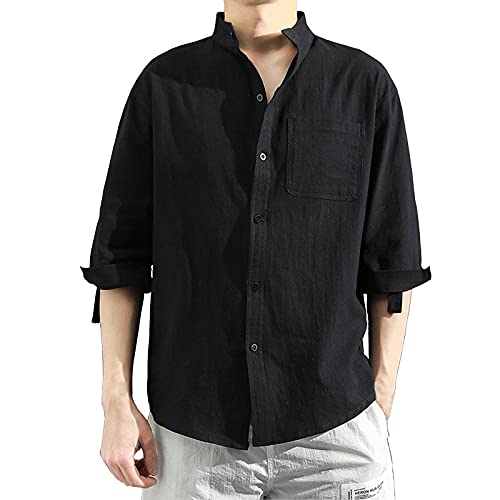 Algopix Similar Product 18 - XVSSAA Mens Half Sleeve Summer Cotton