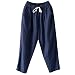 Algopix Similar Product 19 - MITCOWBOYS Linen Loose Pants Women