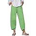 Algopix Similar Product 12 - MITCOWBOYS Linen Loose Pants for Women