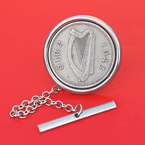 Algopix Similar Product 1 - 1943 Irish Ireland 3 Pence Coin Silver