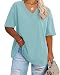 Algopix Similar Product 12 - Fisoew Womens Plus Size V Neck T