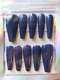 Algopix Similar Product 20 - Handmade Cute Press on nails  Blue
