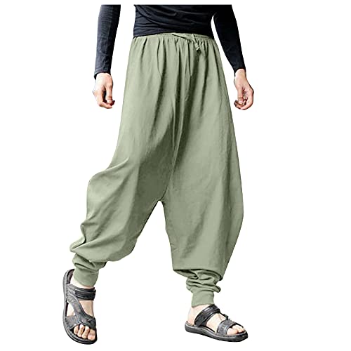 Algopix Similar Product 18 - DZQUY Mens Casual Elastic Waist Baggy