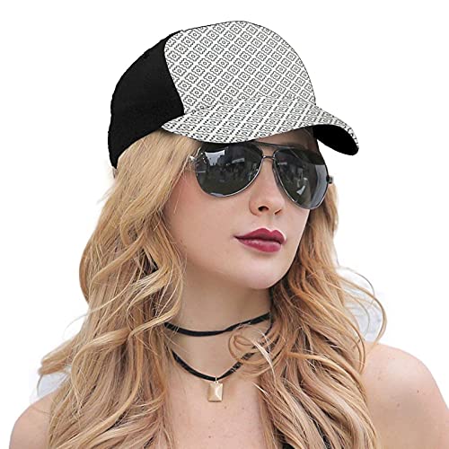 Algopix Similar Product 8 - Geometric Hip Hop Sun Hat Baseball