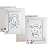 Algopix Similar Product 4 - Pre Drawn Canvas Paint Kit  Teen Kids