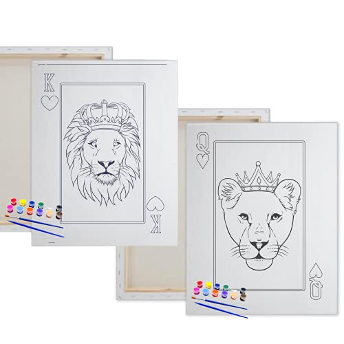 Algopix Similar Product 5 - Pre Drawn Canvas Paint Kit  Teen Kids