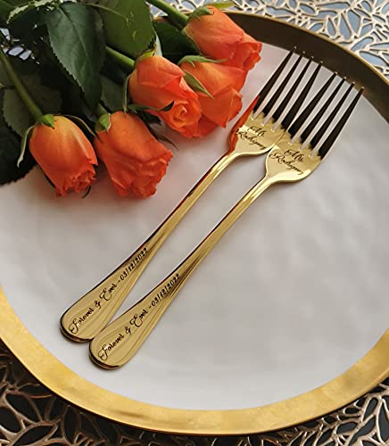 Algopix Similar Product 4 - Personalized silverware set for bride
