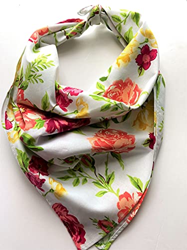 Algopix Similar Product 6 - Flora  24 Square Print Neckerchief 