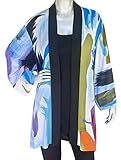 Algopix Similar Product 7 - Hand Painted Kimono Style Jacket for