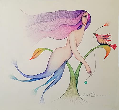 Algopix Similar Product 9 - Mermaid and bird