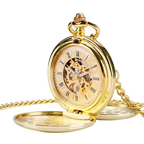 Algopix Similar Product 1 - Smooth mechanical pocket watch Pendant