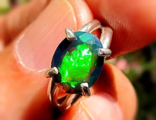 Algopix Similar Product 13 - Awesome Natural Gem Black Fire Opal