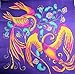 Algopix Similar Product 6 - Hand painted silk scarf Fantasy birds