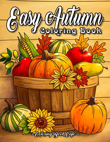 Algopix Similar Product 17 - Easy Autumn Coloring Book An Adult