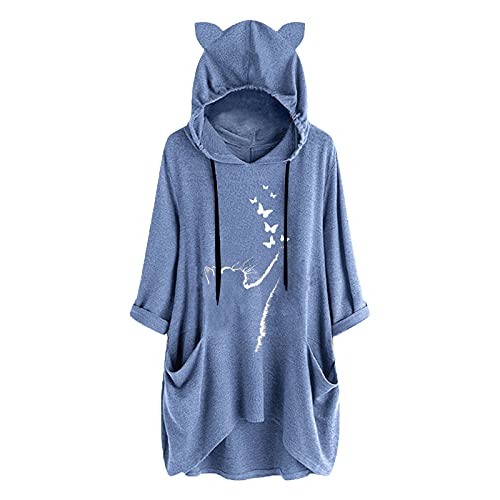 Algopix Similar Product 12 - Cute Cat Ears Hoodies for Womens