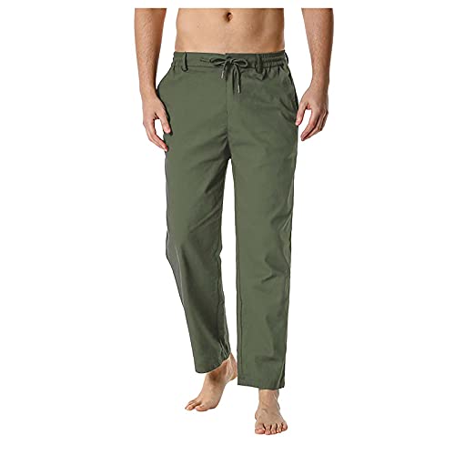 Algopix Similar Product 14 - Zainafacai Mens Casual Linen Pants