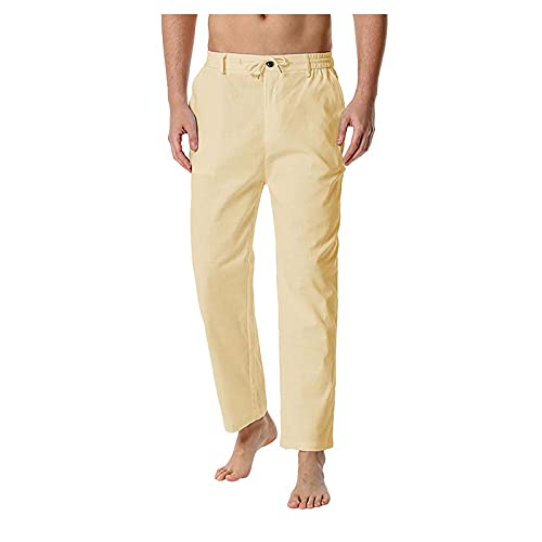 Algopix Similar Product 5 - Zainafacai Mens Casual Linen Pants