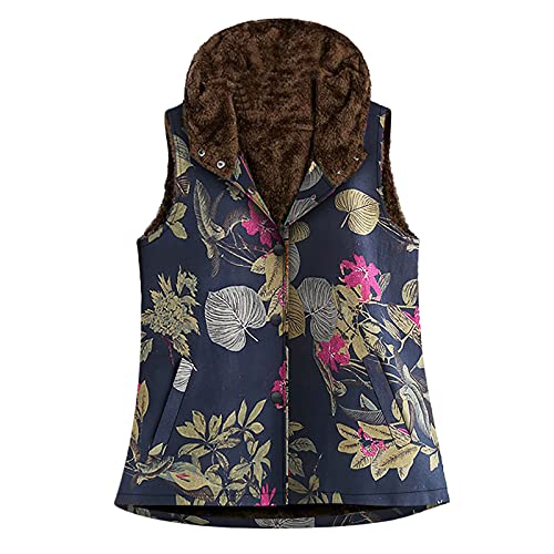 Algopix Similar Product 8 - Women Hooded Warm Vest Ladies Cotton