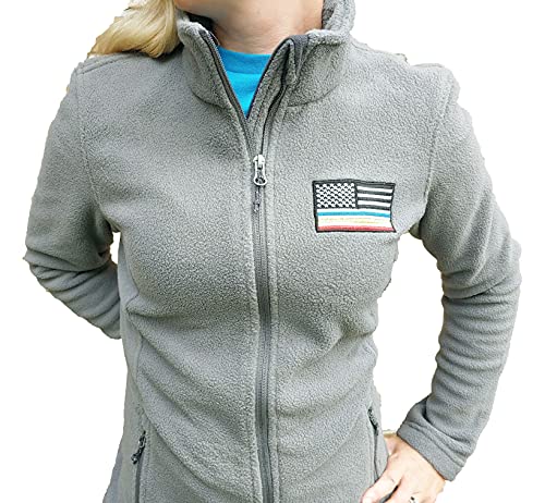 Algopix Similar Product 9 - BlueRed Line American Flag Fleece