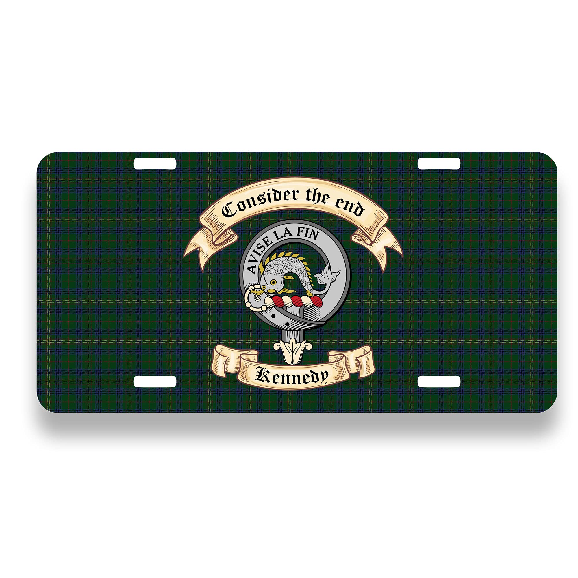 Algopix Similar Product 10 - Scottish Kennedy Clan License Plate 