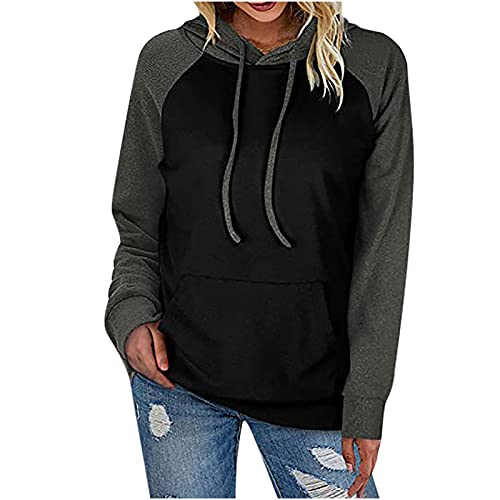 Algopix Similar Product 1 - Wirziis Color Block Hoodies for Women