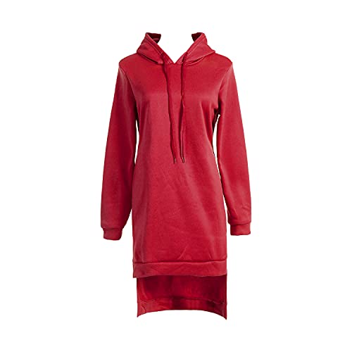 Algopix Similar Product 1 - Womens Side Slit Long Sleeve Hooded