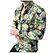Algopix Similar Product 10 - ODJOYFAN Men Floral Dress Shirts Long