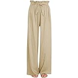 Algopix Similar Product 9 - Womens Casual Pants Wide Leg Cotton and