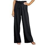 Algopix Similar Product 3 - Womens Casual Pants Wide Leg Cotton and