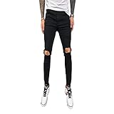 Algopix Similar Product 10 - Kaxiya2021 Mens Tapered Leg Ripped