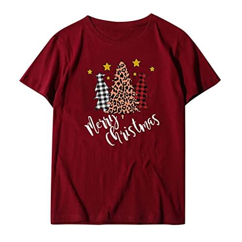 Algopix Similar Product 2 - Christmas Shirts for Women Trendy Short
