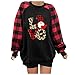 Algopix Similar Product 9 - Womens Merry Christmas T Shirt Plaid