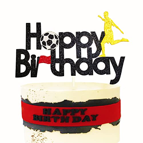 Algopix Similar Product 13 - UDQGPR Soccer Football Happy Birthday