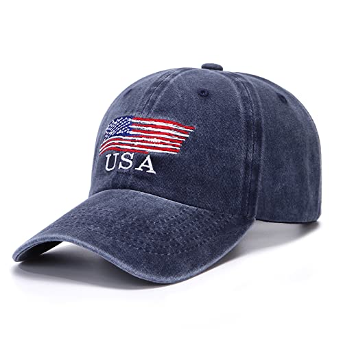 Algopix Similar Product 8 - American Flag Baseball Cap Vintage