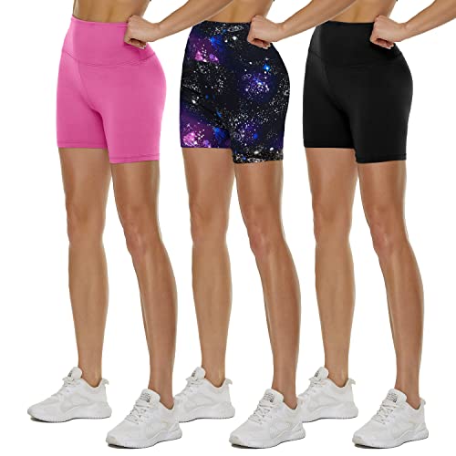 Algopix Similar Product 3 - QGGQDD 3 Pack High Waisted Biker Shorts
