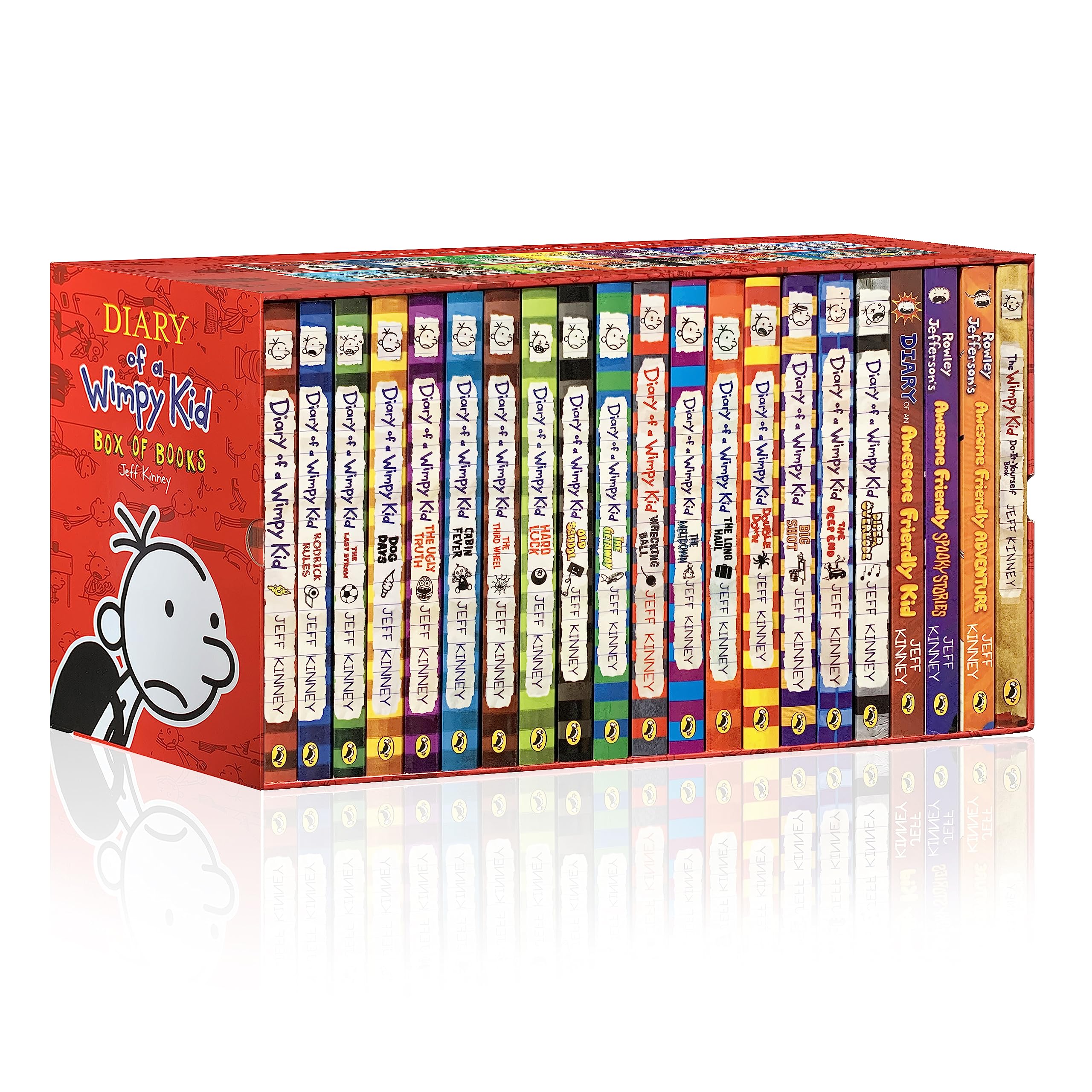 Algopix Similar Product 7 - Jeff Kinney A Library of a Wimpy Kid