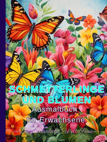 Algopix Similar Product 12 - Entspannendes Schmetterlinge und Blumen