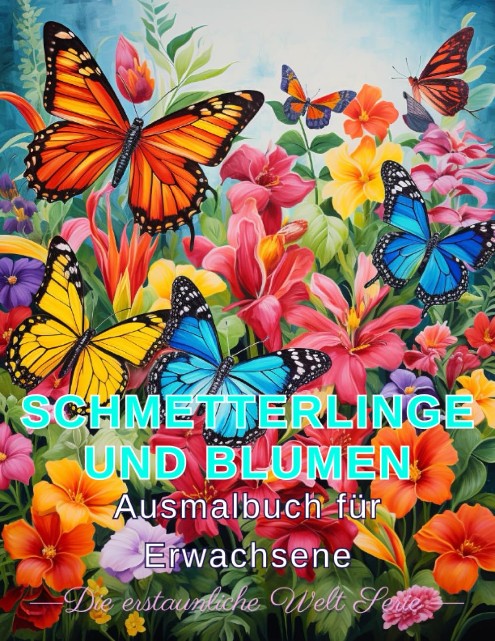 Algopix Similar Product 11 - Entspannendes Schmetterlinge und Blumen