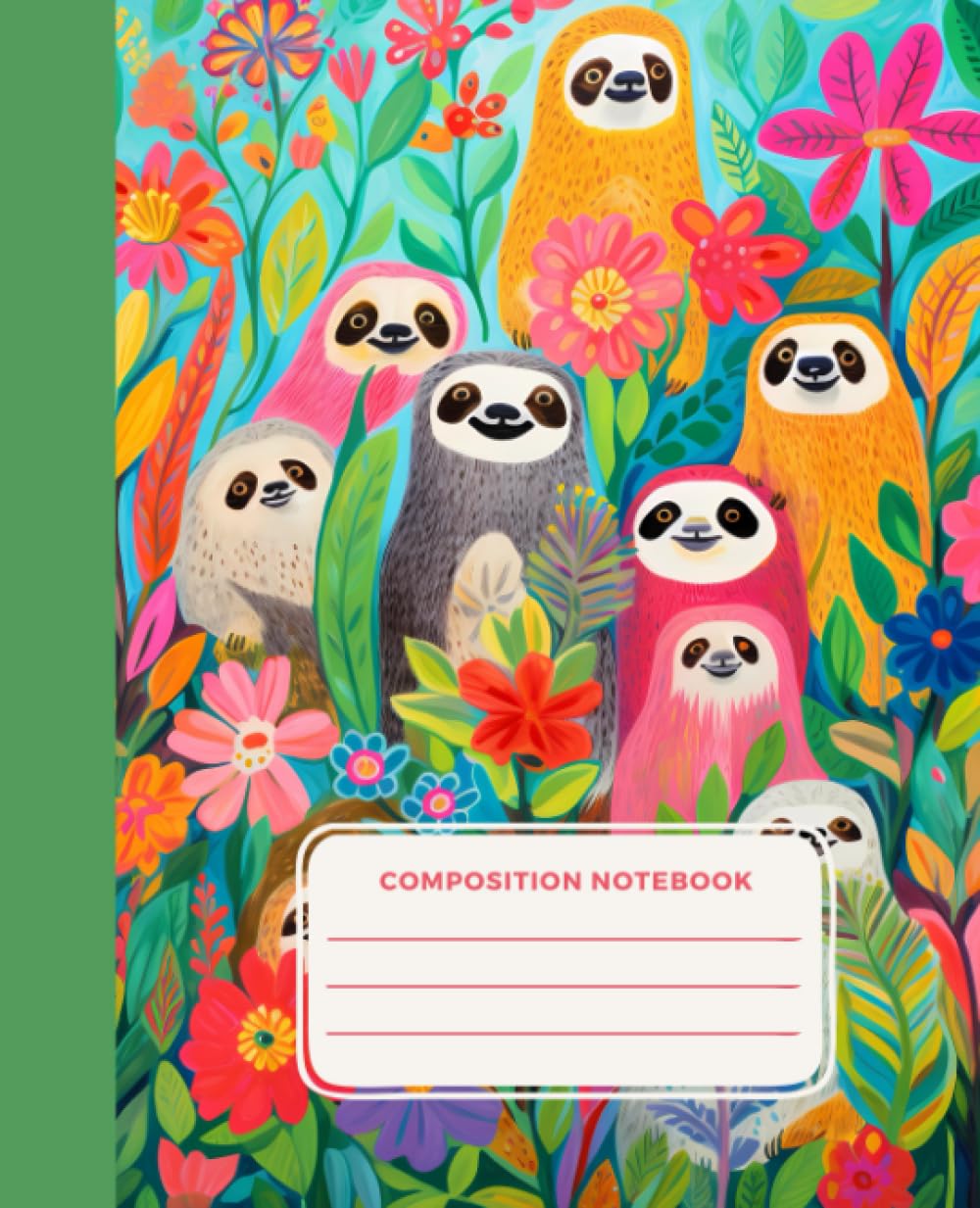 Algopix Similar Product 14 - Slothful Jungle Adventures Grid Paper