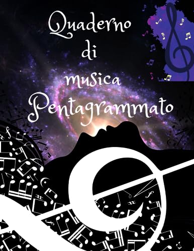 Algopix Similar Product 3 - Quaderno di musica Pentagrammato 100