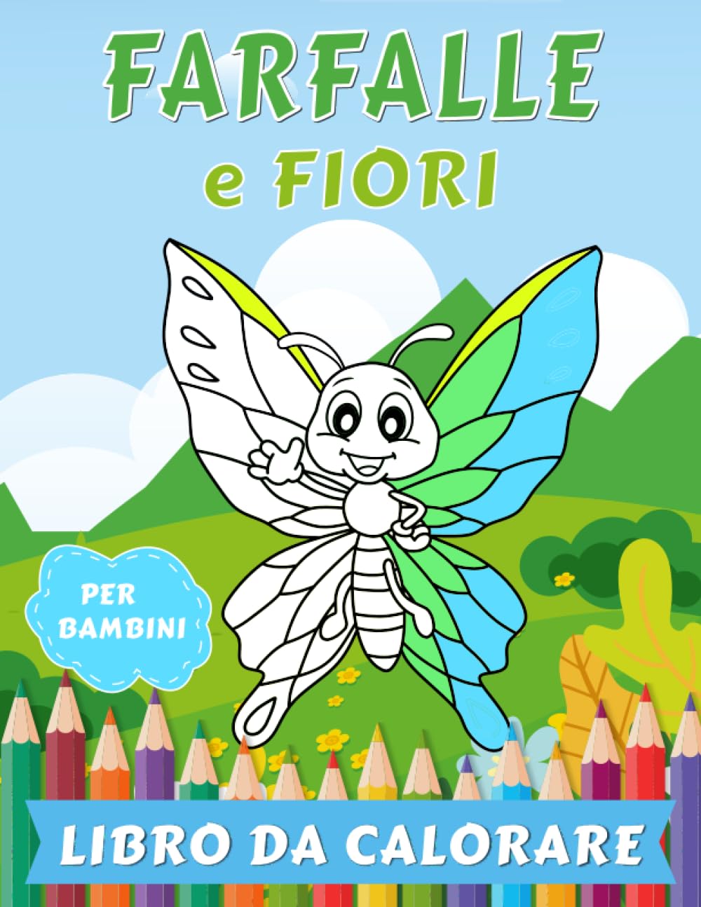 Algopix Similar Product 19 - Fiori e Farfalle Libro da Colorare