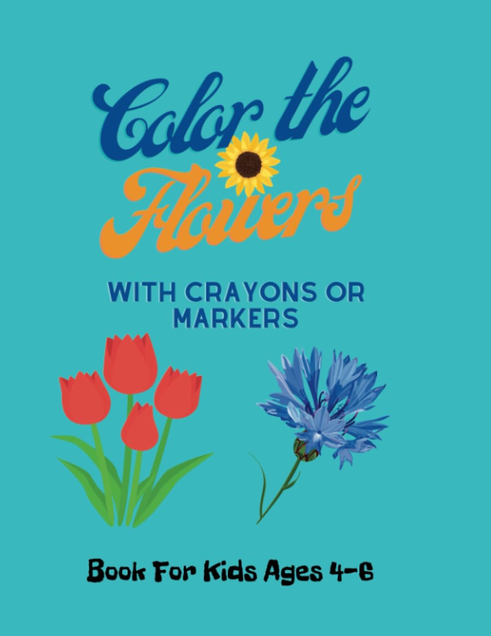 Algopix Similar Product 11 - Color the Flowers Flower coloring