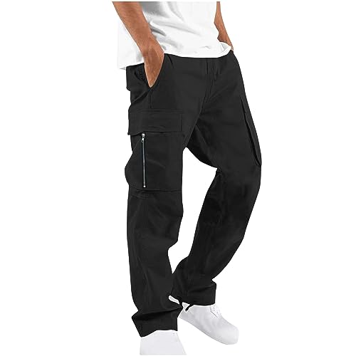 Algopix Similar Product 4 - Fanteecy Mens Cargo Pants Casual Plain